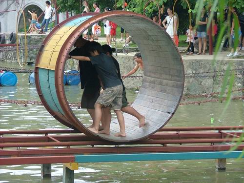 水上滾筒橋
